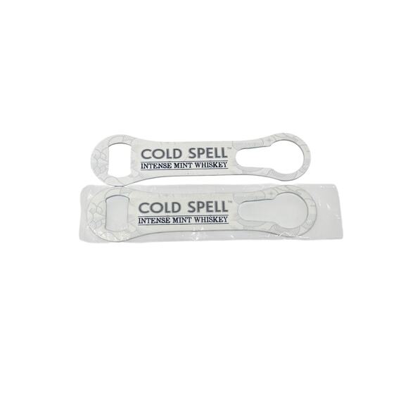 Cold Spell Intense Mint Whiskey Lot Of 2 Bottle Openers Graphic Logo Branded - Picture 1 of 2